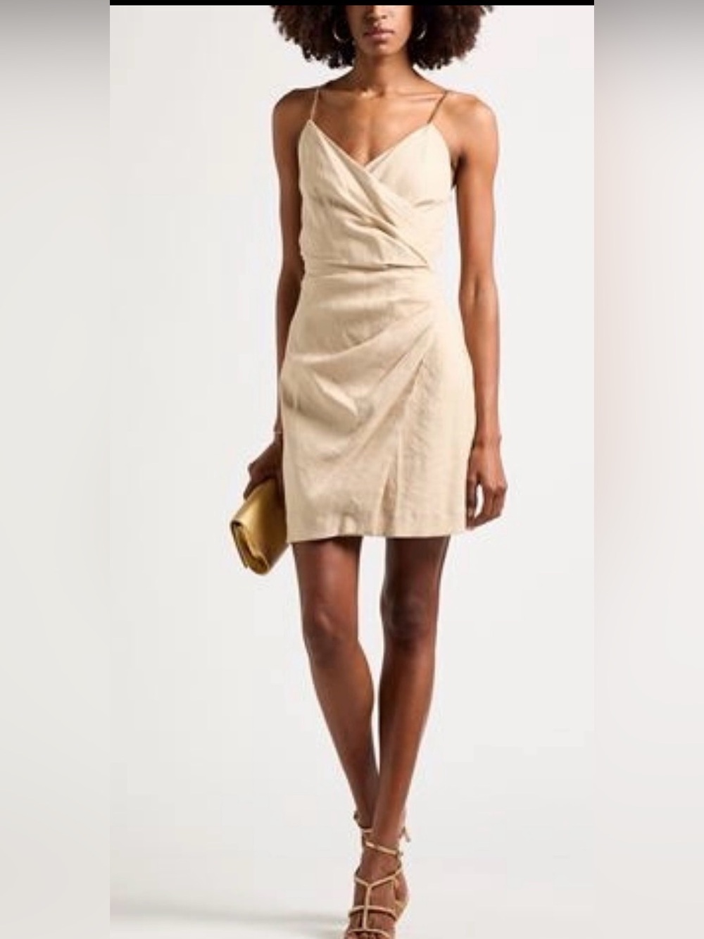 NEW NWT Maje Mini Dress Linen Blend 38 / US 6
